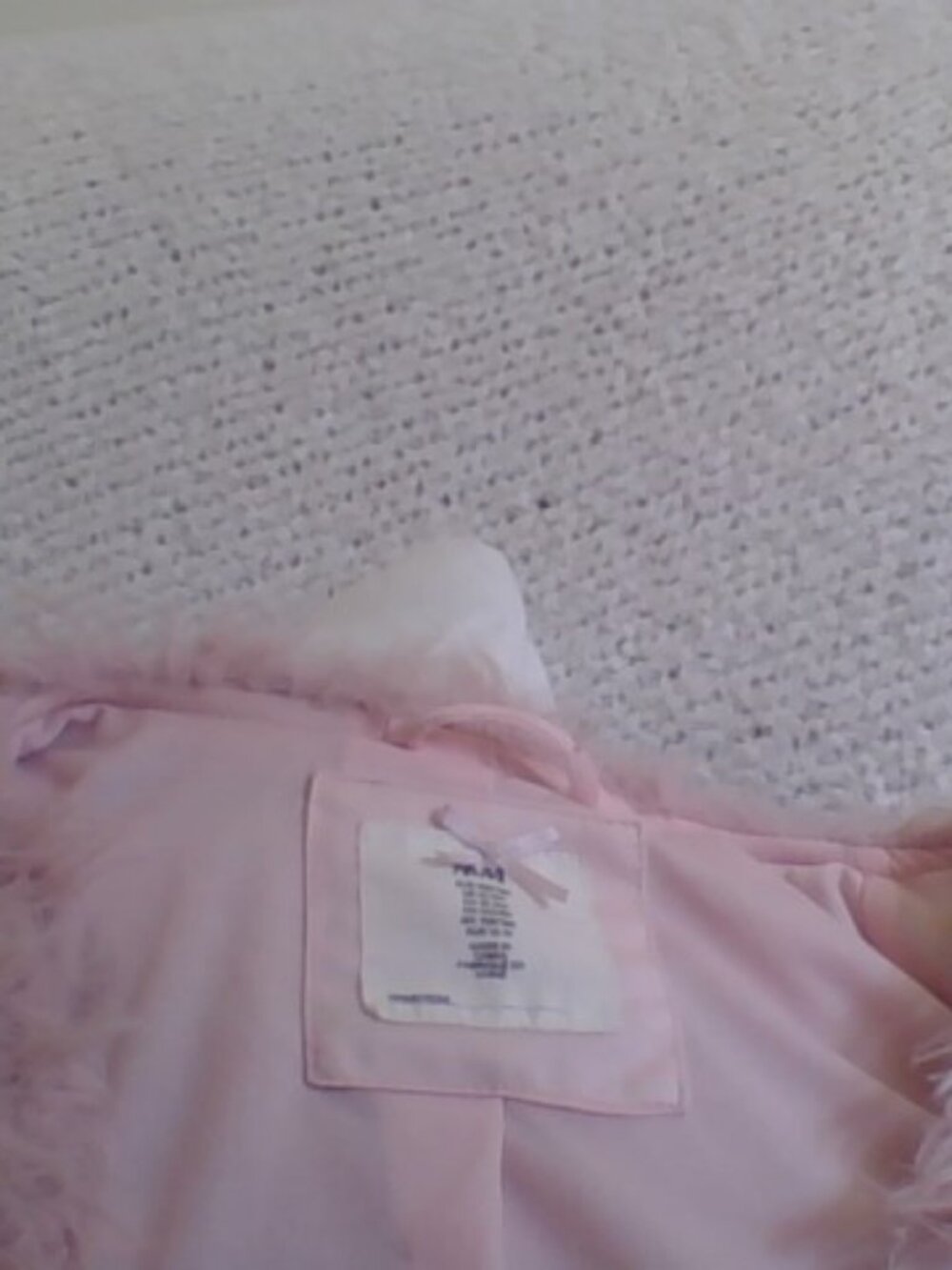 H&M Pink Faux Fur Shaggy Jacket - Picture 4 of 5